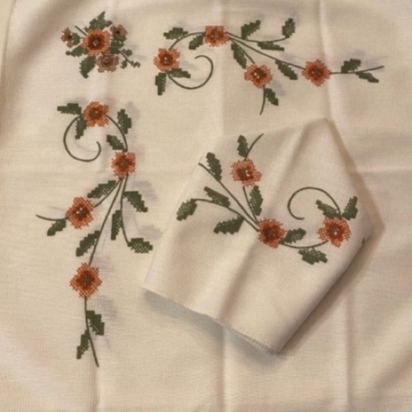 Vintage Other - Vintage Inspired Neutral Floral Cloth Napkins Set Of 8 Cottagecore Fine Dining